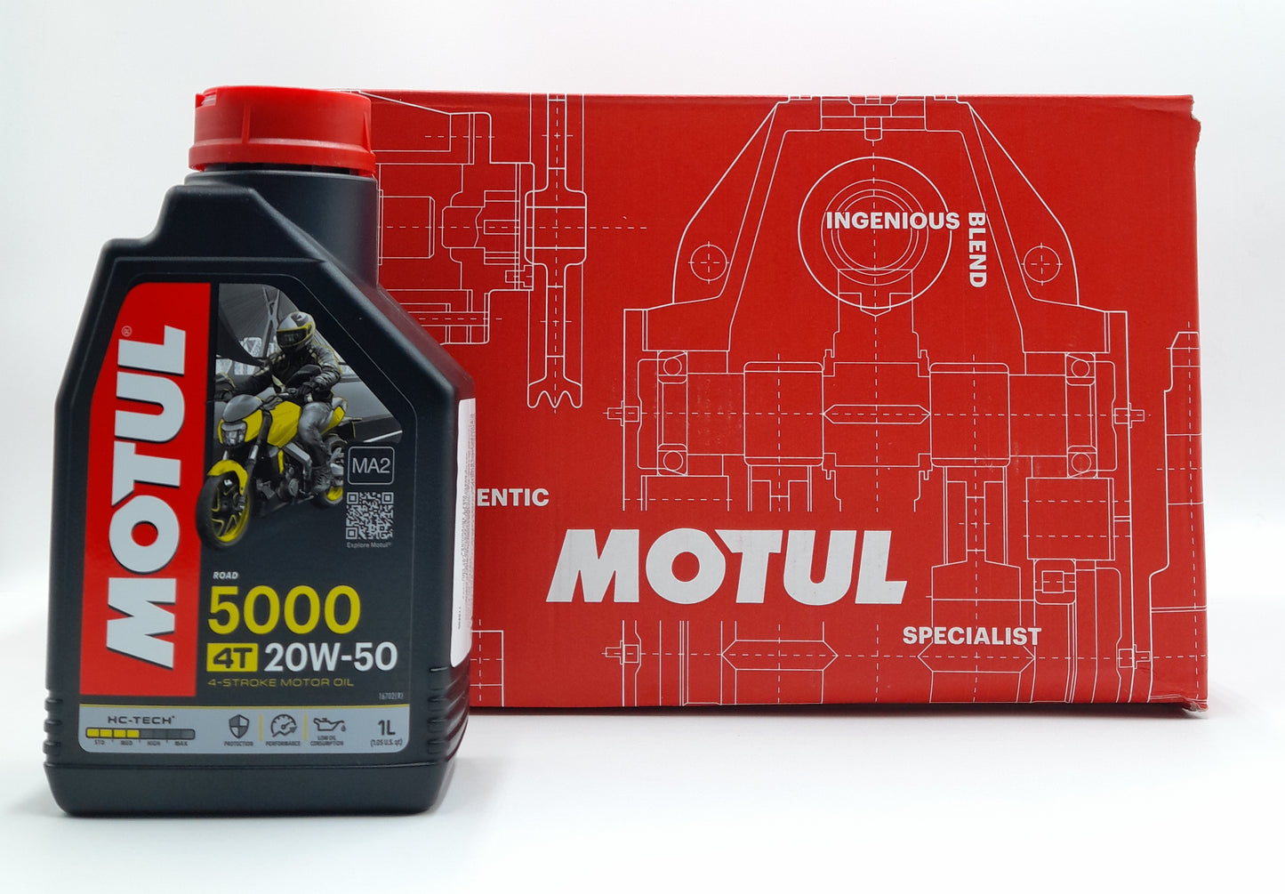 Aceite Motul 5000 semi-sintetico 20w-50